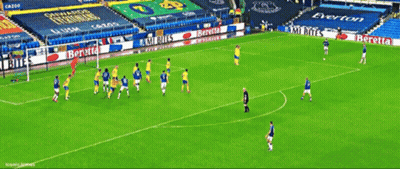 Soccer Players On Field With Beretta Ad GIF
