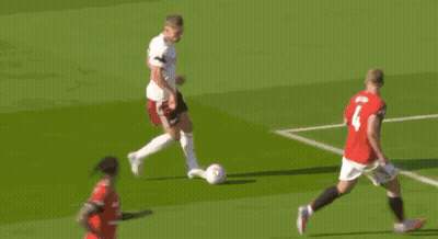 Soccer Players On Field With Built On Legacy Banners GIF
