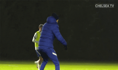 Soccer Players On Field With Chelsea TV GIF