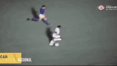 Soccer Players On Field With Gar GIF
