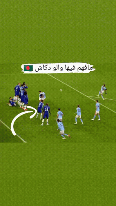 Soccer Players On Field With Green Flag GIF