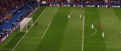 Soccer Players On Field With Iconic James Sign GIF