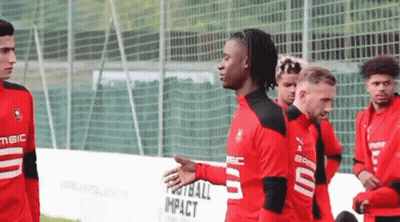 Soccer Players On Field With MSC Jersey GIF