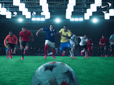 Soccer Players On Field With Number 10 GIF