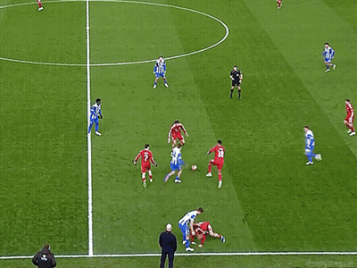 Soccer Players On Field With Number 11 Jersey GIF