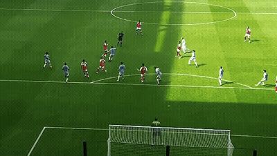Soccer Players On Field With Number 18 Jersey GIF