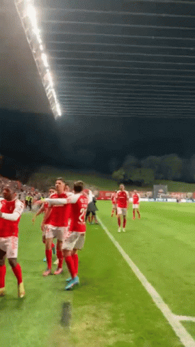 Soccer Players On Field With Number 21 Jersey GIF