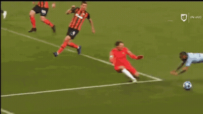 Soccer Players On Field With Number 4 GIF