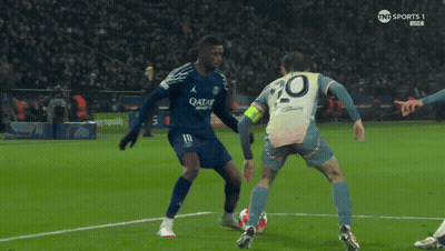 Soccer Players On Field With Qatar Jersey GIF