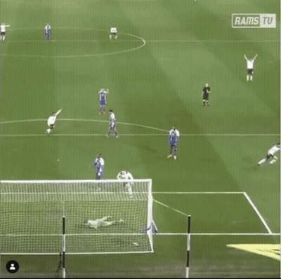 Soccer Players On Field With Rams TV GIF