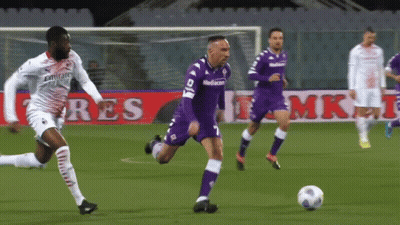 Soccer Players On Field With Res Sign GIF