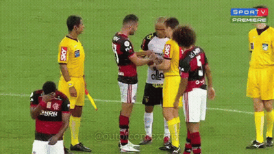 Soccer Players On Field With Sky Jersey GIF