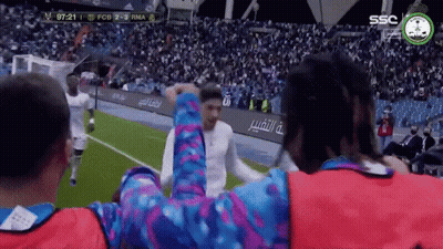 Soccer Players On Field With SSC GIF