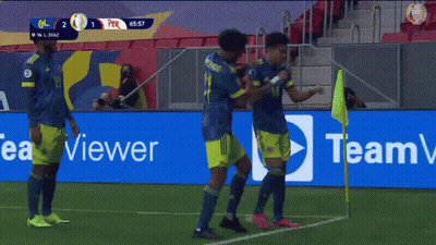 Soccer Players On Field With Tear Sign GIF