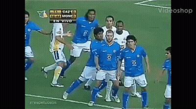 Soccer Players On Field With Videoshop Logo GIF