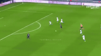 Soccer Players On Field With Visit Qatar Sign GIF