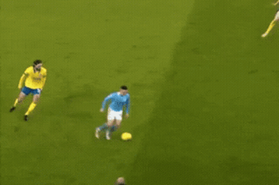 Soccer Players On Field With Yellow Shirt GIF