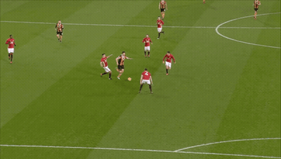 Soccer Players One Wearing United Jersey GIF