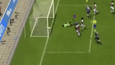 Soccer Players Playing Game GIF