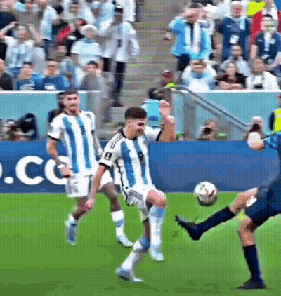 Soccer Players Playing On Field With .Cc Banner GIF