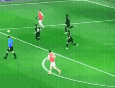 Soccer Players Playing With Er More Sign On Field GIF