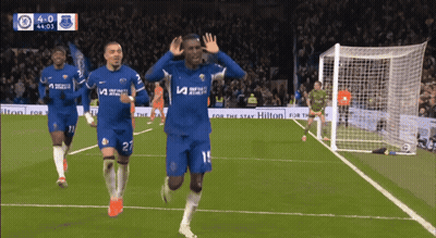 Soccer Players Running Number 14 Jersey GIF