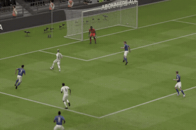 Soccer Players Running Number 8 GIF
