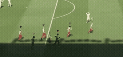 Soccer Players Running On Field GIF