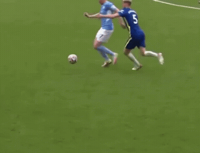 Soccer Players Running On Field GIF