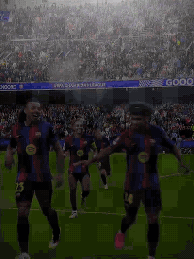 Soccer Players Running On Field GIF