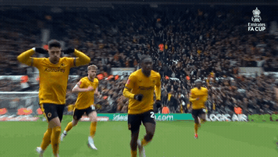 Soccer Players Running With Astropay Shirt GIF