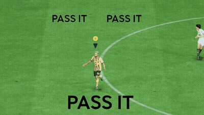 Soccer Players Saying Pass It GIF