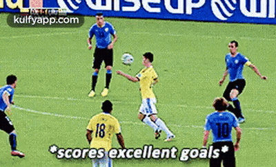 Soccer Players Scores Excellent Goals GIF