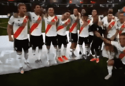 Soccer Players Standing On Field GIF
