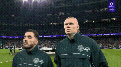 Soccer Players Standing On Field GIF