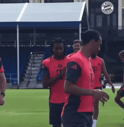 Soccer Players Standing On Field GIF