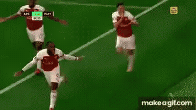 Soccer Players Standing On Field GIF