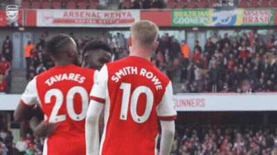 Soccer Players Tavares And Smith Rowe GIF