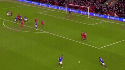 Soccer Players With Blue Sign Saying Always GIF
