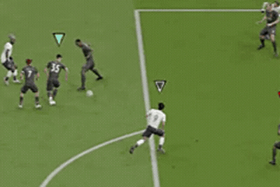 Soccer Players With Computer Says No GIF