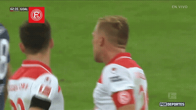 Soccer Players With Dusseldorf Shirts