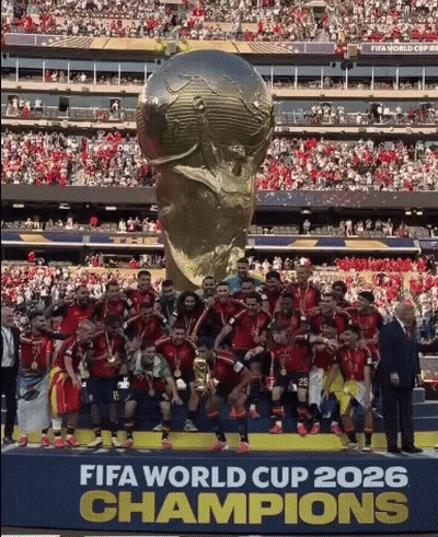 Soccer Players With FIFA World Cup 2026 Champions Trophy GIF
