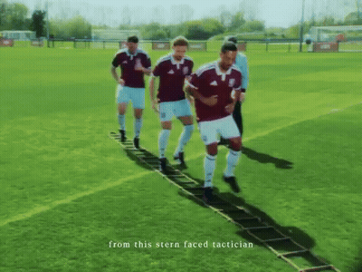 Soccer Players With From This Stern Faced Tactician GIF