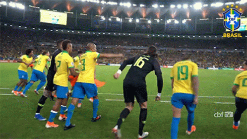 Soccer Players With Number 19 On Jerseys GIF