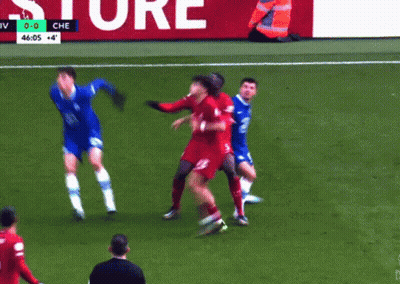 Soccer Players With Score 0-0 GIF