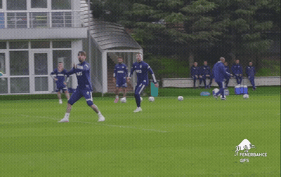 Soccer Players With Score 3 Gol + 2 GIF