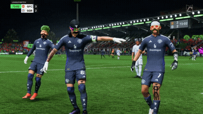 Soccer Players With Scoreboard 73-02 GIF