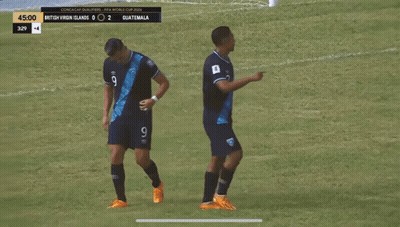Soccer Players With Scoreboard British Virgin Islands 0 2 GIF