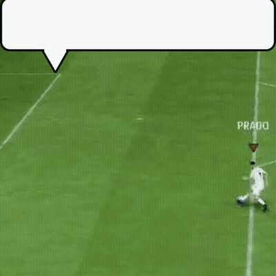 Soccer Players With Speech Bubble GIF