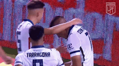 Soccer Players With Tarragona Jersey GIF